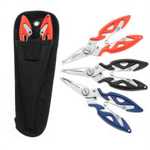 Fishing Plier+Oxford bag Scissor Braid Line Lure Cutter Hook Remover Tackle Tool Cutting Fish Use Tongs Scissors Fishing Pliers 2024 - buy cheap