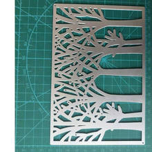 Tree Metal Cutting Dies Christmas Stencil Forest Background Die Cut Scrapbooking Embossing Stamps And Dies 2019 New Craft 2024 - buy cheap