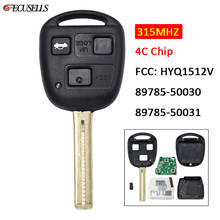 3 Button Remote Smart Car Key 315MHZ 4C Chip for Lexus GS300 GS400 GS430 ES300 IS300 LS400 FCC ID: HYQ1512V TOY48 Uncut Blade 2024 - buy cheap