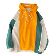 Hoodie Men Trendy Jumper Large Size Color Matching Sweatshirt Leisure Streetwear Fashion Tidal Current The New Listing 2024 - buy cheap