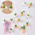 2021 6pcs Arrival New Portable Creative Cute Succulent Magnet Button Home Kitchen Cactus Refrigerator Fridge Message Sticker - photo 2026