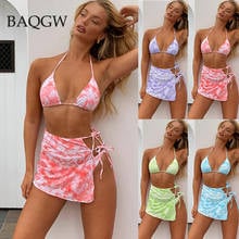 Sexy Three Pieces Bikini Set Women Bikini with Skirt Swimsuit