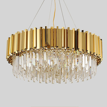 Modern Gold Chandelier Lighting Luxury Crystal LED Lamp Living Room Dining Room Polished Steel Hanging Lighting Fixture 2024 - buy cheap