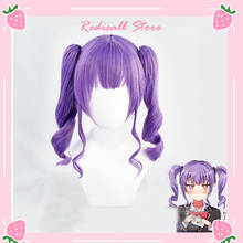 BanG Dream! Udagawa Ako Wig Cosplay Roselia Role Play Long Ponytails Curly Purple Synthetic Hair Heat Resistant Adult  Women 2024 - buy cheap