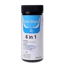 50pcs Water Test Strips 6in1 pH Nitrite Alkalinity Chlorine Hardness Test Paper  2024 - buy cheap