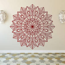 Bedroom Livingroom Mandala Wall Stickers  Vinyl Mandala Flower Wall Art Yoga Studio Decals Bohemian Style Decal home decor HY343 2024 - buy cheap