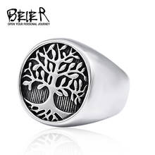 Beier Viking 316l Stainless Steel nose viking life Tree Amulet fashio and stylish Odin scandinavian for Men Ring  Jewelry LR708 2024 - buy cheap