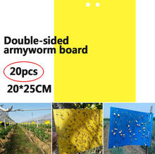 20pcs/pack Strong Flies Traps Bugs Sticky Board Catching Aphid Insects Pest Killer Outdoor Fly Trap For Aphids Fungus 2024 - buy cheap