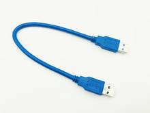 Cable de extensión USB 3,0 macho a macho, 30cm, supervelocidad, extensor de datos, para HDD, PC, ordenador y minería, 5 uds. 2024 - compra barato