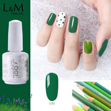 IDO 1pc GEL Nail Green Color series Gel Nail Polish High quality Soak Off UV Nail Art LED Nails Glue Last more than a month 2024 - buy cheap