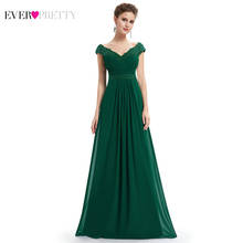 Robe De Soiree 2020 EB23368 элегантное ТРАПЕЦИЕВИДНОЕ вечернее платье с v-образным вырезом и аппликацией длинное красное торжественное платье для свадебной вечеринки размера плюс 2024 - купить недорого