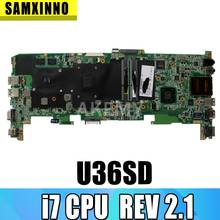 Akemy U36SD Motherboard For ASUS U36S U36SG U44SG laptop motherboard REV 2.1 Mainboard  DDR3 Tested OK W/ i7 CPU 2024 - buy cheap