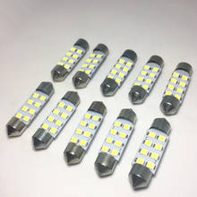 100pcs Car Interior Dome Festoon Light Festoon LED 31mm 36mm 39mm 41mm White Reading Bulb 8SMD 1210 Super Bright Bulbs Lamp 12V 2024 - buy cheap