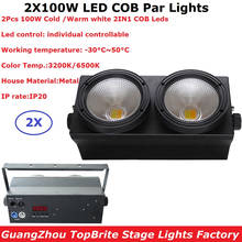 2Pcs/Lot DHL Shipping 2X100W LED COB Blinder Light 2 Eyes Stage Led Audience Light Good For Stage Dj TV Studio Church Party 2024 - buy cheap
