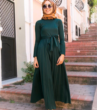 Мусульманское женское Европейское и американское длинное платье с юбкой Средний Восток Малайзия плиссированное платье с расклешенным рукавом 2024 - купить недорого
