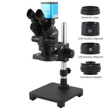 3.5X-90X Simul-Focal Stereo Microscope Trinocular Microscope + Single Arm Stand + 4K 1080P HDMI VGA USB Video Microscope Camera 2024 - buy cheap