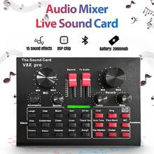 V8X PRO Live Sound Card o Mixer Bluetooth 15 Multiple Modes Sound Effects for Computer Phones Singing and Recording 2024 - buy cheap