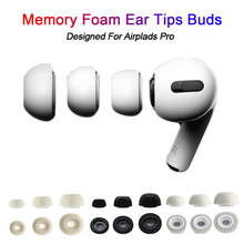 Almohadillas de espuma de memoria para los oídos, protectores para los auriculares, accesorios para Airpods Pro, 3 colores, 1 par 2024 - compra barato