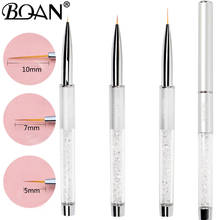 BQAN Professional 5/7/10mm White Nail Brush Hand Draw Tips Drawing Line Painting Pen Tools Manicure Nail Art Brush Decoration 2024 - buy cheap