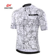 2021 respirável unisex branco dos desenhos animados gato ciclismo jérsei primavera bicicleta roupas de estrada da equipe de bicicleta wear camisas 2024 - compre barato