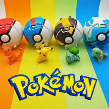 0 TAKARA TOMY Pokeball de Pokemon + 1 ud. Figuras diminutas de Fennekin Froakie Squirtle dentro de la caja de acción de plástico Original, regalo para niños 2024 - compra barato