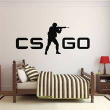 Calcomanía de decoración para habitación de adolescentes, pegatina de pared CS GO, papel tapiz de vinilo, arte Mural, decoración del hogar, pegatinas DIY Y114 2024 - compra barato