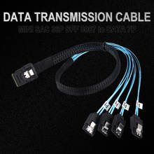 Cable SAS SATA mini-sas SFF-8087 a 4 SATA, Cable Mini SAS 4i SFF8087 36P a 4 SATA 7P, Cable 12Gbps 50cm, datos de disco duro 2024 - compra barato