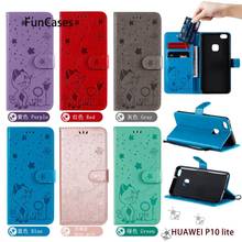 Cool PU Leather Wallet Phone Case For telefoon Huawei Nova Lite Hoesje Flip Back Cover Carcasas sFor funda P10 Lite New Cases 2024 - buy cheap