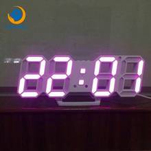 Small Bedside Alarm Clock 3DLED Digital Clock Explosion Models Electronic Wall Clock Wall Stereo Wall Clock Desktop Clock 2024 - buy cheap