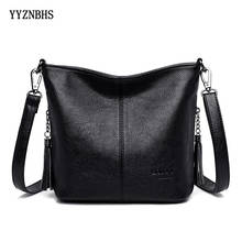 High Quality Leather Handbag Casual Crossbody Bags For Women 2021 Ladies Luxury Designer Tote Bag Black Shoulder Bag Sac A Main 2024 - buy cheap