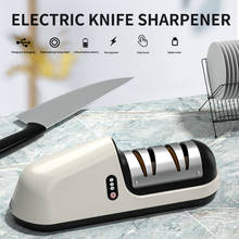 Electric Knife Sharpener Adjustable 2000mAh Kitchen Knives Tool Knife Scissor Sharpening Double Head Fine Grinding Blade Tools 2024 - buy cheap