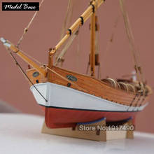 Kits de modelos de barco de madera, modelo de pasatiempo de tren artesanal, barcos de madera, láser 3d de corte a escala 1/48, Leudo1800-1900 educativos de ensamblaje de barco 2024 - compra barato
