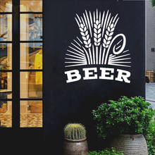 Pegatinas de pared de cervecería, cartel de cerveza, calcomanía de pared de vinilo extraíble, Mural de decoración de Alcohol para Interior, Pub, Bar, CX193 2024 - compra barato