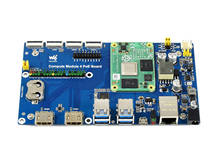 Raspberry Pi Compute Module 4 IO Board With PoE Feature, For All Variants Of CM4 2024 - купить недорого