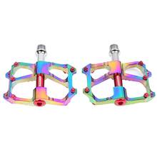 Ultralight Rainbow MTB DH XC Bike Pedal Full CNC Anti-Slip 3 Bearing Aluminum Pedals BMX Mountain Bike Colorful Platform Pedal 2024 - buy cheap