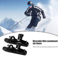 Unisex Winter Ski Skates Shoes Set Easy Safety Exercise Skiboard Mini Snowblades Accessories for Outdoor Sport 2024 - buy cheap