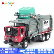 KDW-modelo de coche de aleación 1:24 para niños, camión de basura, limpieza, ingeniería, manejo de materiales, camiones de saneamiento, juguetes para niños 2024 - compra barato