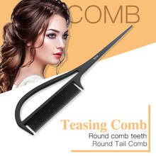 Professional Hairdresser Anti-static Teasing Comb Carbon Fiber Material Pointed Tail Comb Salon Hair Styling Tools 2024 - buy cheap