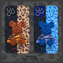 Capa de celular estampa de leopardo em 3d para iphone, modelos 11pro, 12pro, pro max, 7, 8plus, x, xs, xr, xs max 2024 - compre barato