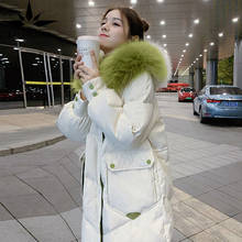Leiouna casual grosso longo do vintage 2021 moda roupas femininas casaco quente feminino jaqueta de algodão inverno quente parkas oversized 2024 - compre barato