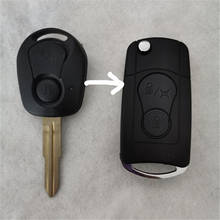 Decalque da chave modificada hepa para ssangyong actyon suv kyron 2 botões capa com logotipo 2024 - compre barato