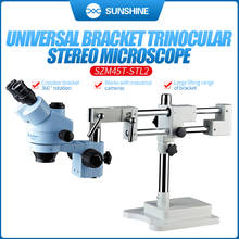 SUNSHINE SZM45T-STL2 Trinocular HD Stereo Microscope 7X-45X Big Boom Stand Universal Bracket Microscope for Mobile Phone Repair 2024 - buy cheap