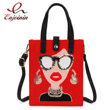 Fashion Sequin Embroidered Sexy Woman Pattern Women Casual Purses and Handbag Shoulder Bag  Crossbody Bag for Young Girl Bolsa 2024 - buy cheap