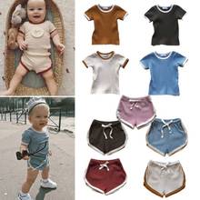 Baby Boy Clothing Sets Belbow Fashion T-shirt+PP Shorts New Summer Kids Outfits Toddler Boys Girls Cotton Tracksuit Kids Clothes 2024 - buy cheap