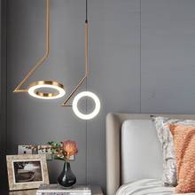 Luminária pendente moderna com bola de vidro led, luminária decorativa para quarto, sala de jantar e sala de estar 2024 - compre barato