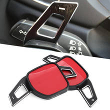 Volante do carro mudança paddle shifter apto para audi a3 a4 a4l a5 a6 a7 a8 q3 q5 q7 tt s3 r8 vermelho estilo do carro acessórios automóveis 2024 - compre barato