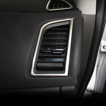 Carro styling 4 pçs/set para mitsubishi asx 2011-2015 moldura de aço inoxidável tampa decorativa saída de ar condicionado acessórios do carro 2024 - compre barato