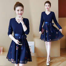 Embroidered Dress Autumn New Woman Dresses Vestido De Mujer Femme Robe 2024 - buy cheap