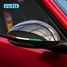 Car rearview mirror decoration garland sticker For Alfa Romeo Giulia Stelvio 147 159 giulietta Modification Accessories 2024 - купить недорого