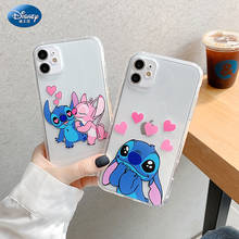 Disney stitch caso de telefone para apple iphone 6 7 8 plus x xs mini telefone tpu capa traseira dos desenhos animados conchas zz0501-16 2024 - compre barato